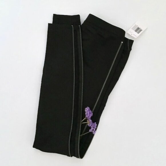 Black skinny pants with zippers - Picture 1 of 8